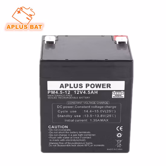 VRLA AGM SLA Backup Power Telecommunication Medical Standby Power Supply Deep Cycle Storage SMF 12V4.5ah Sealed Rechargeable Lead Acid AGM UPS Gel Solar Battery